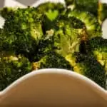 Nutty and toasty from the oven, this roasted broccoli is keto and delicious!