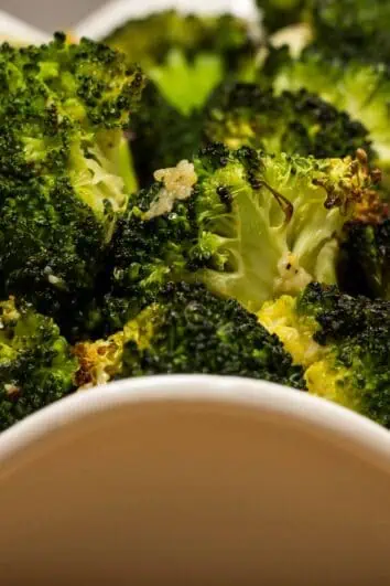 Nutty and toasty from the oven, this roasted broccoli is keto and delicious!