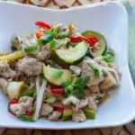 keto-friendly spicy pork stir-fry