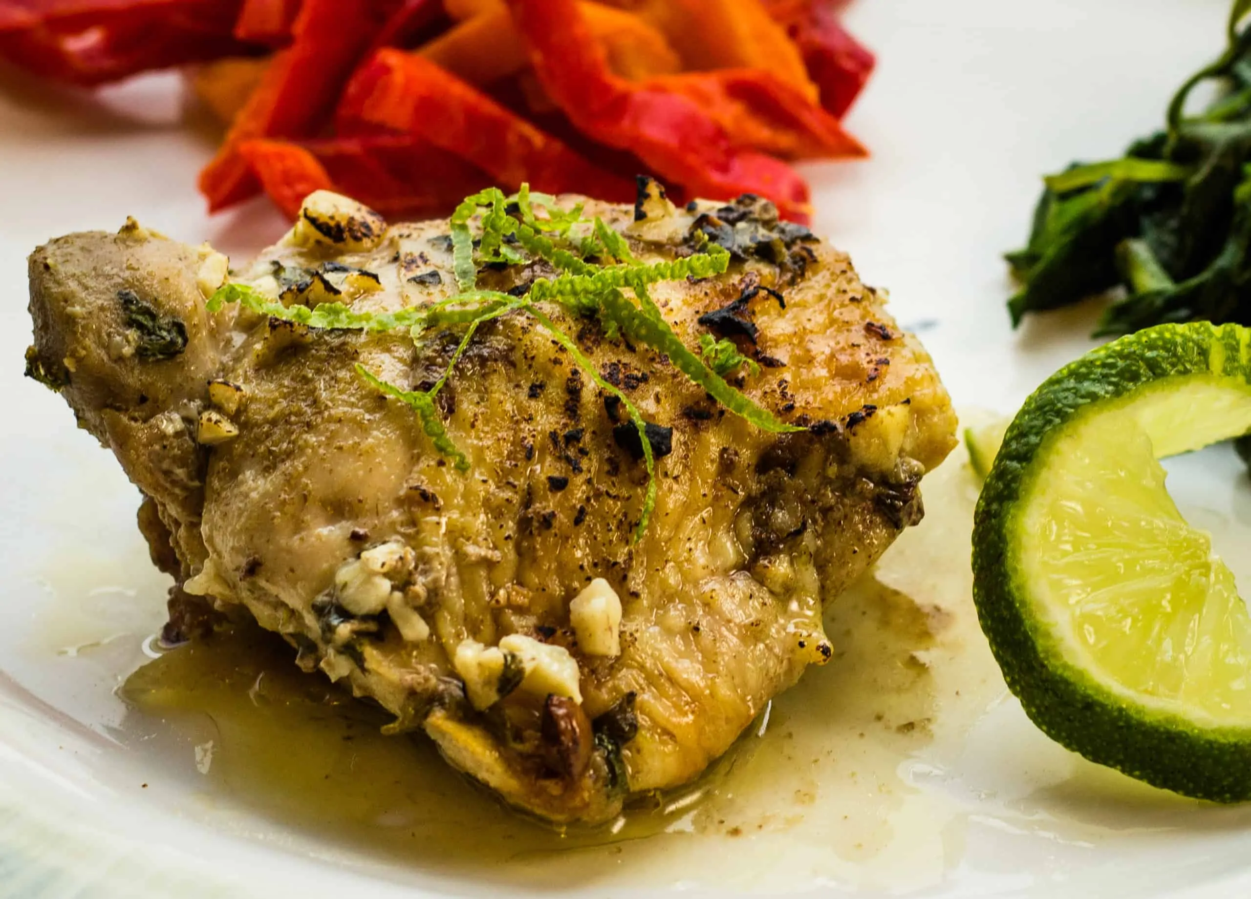 Garlic Lime Chicken Thighs are keto friendly and super yummy.