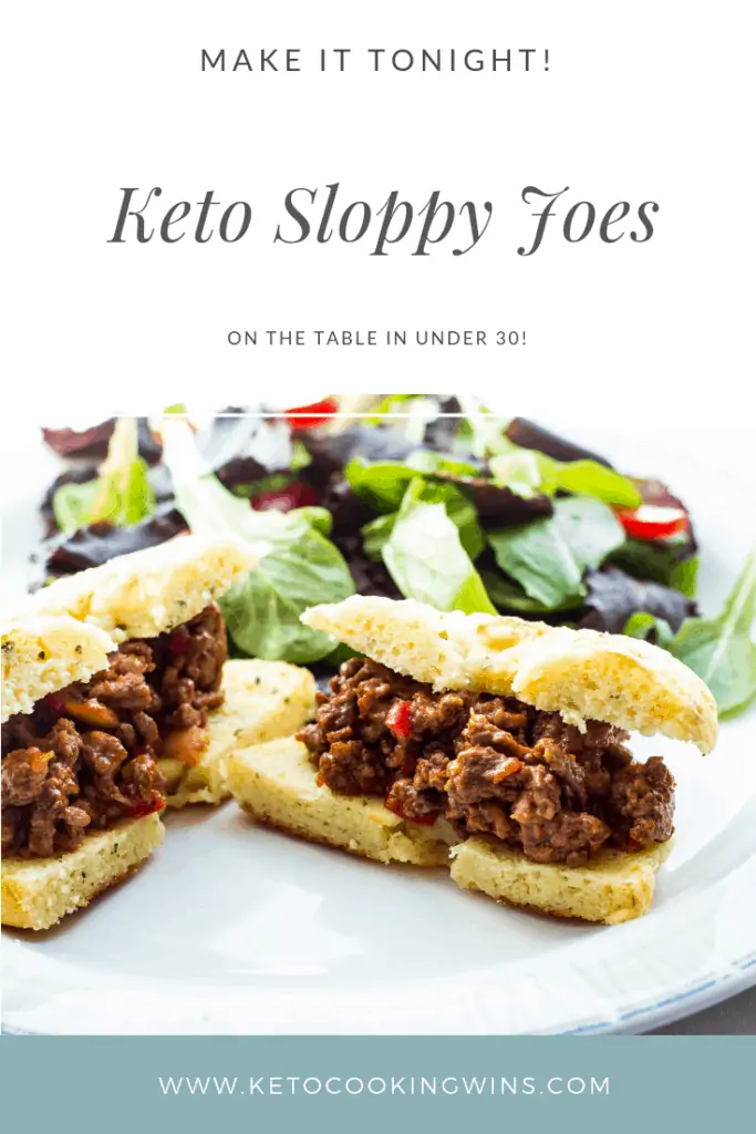 keto sloppy joe on fathead bagel