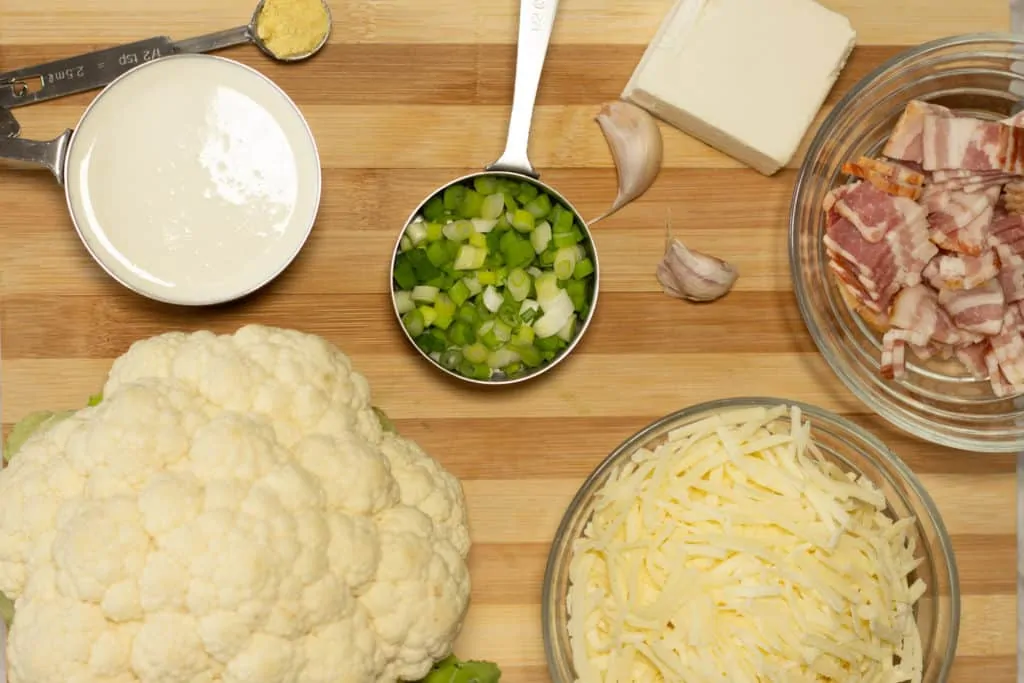 cauliflower no-mac n cheese ingredients