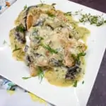 keto pork stroganoff with dill