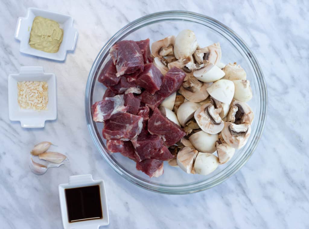 Cut and in the bowl.
