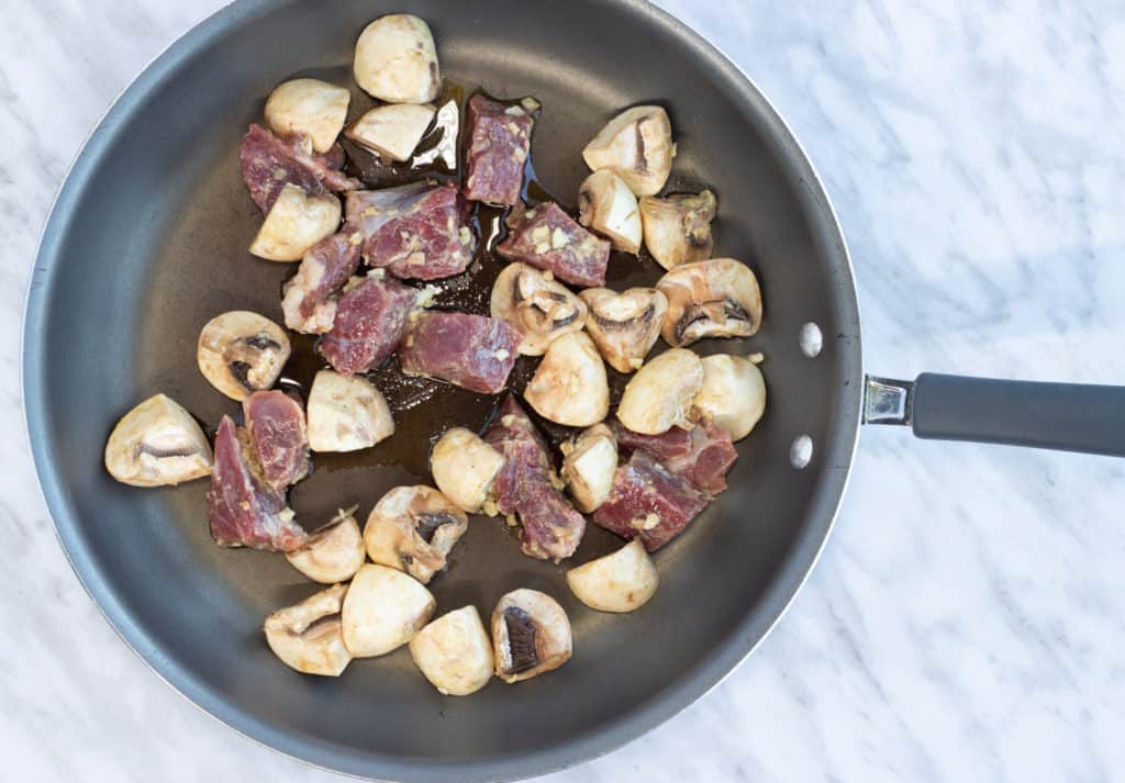 Cook over high heat.