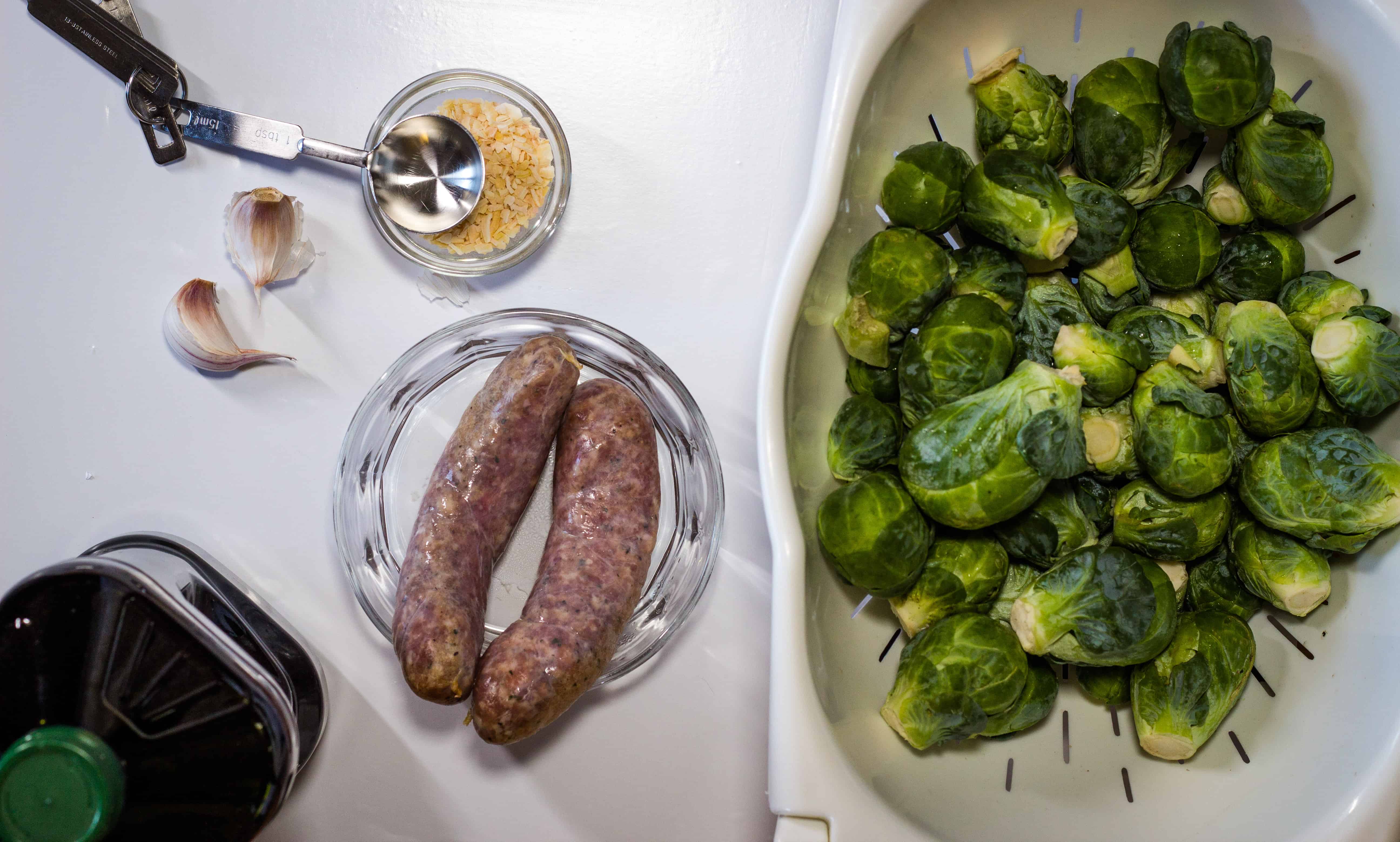 Italian Brussels Sprouts with Sausage Keto Cooking Wins