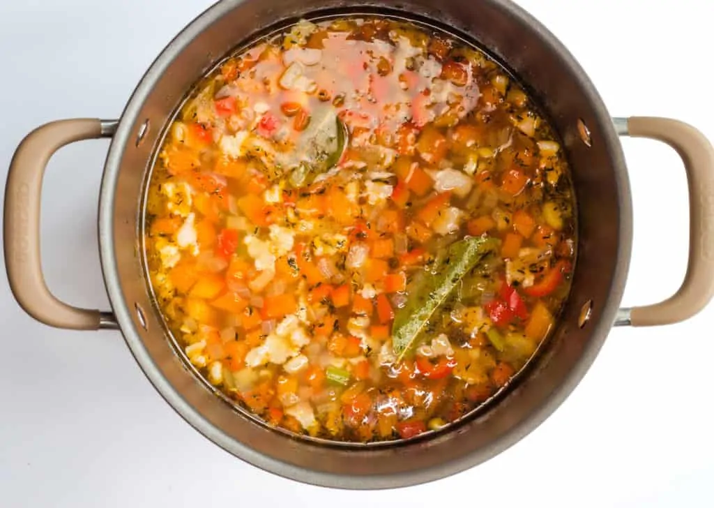 Simmering ingredients