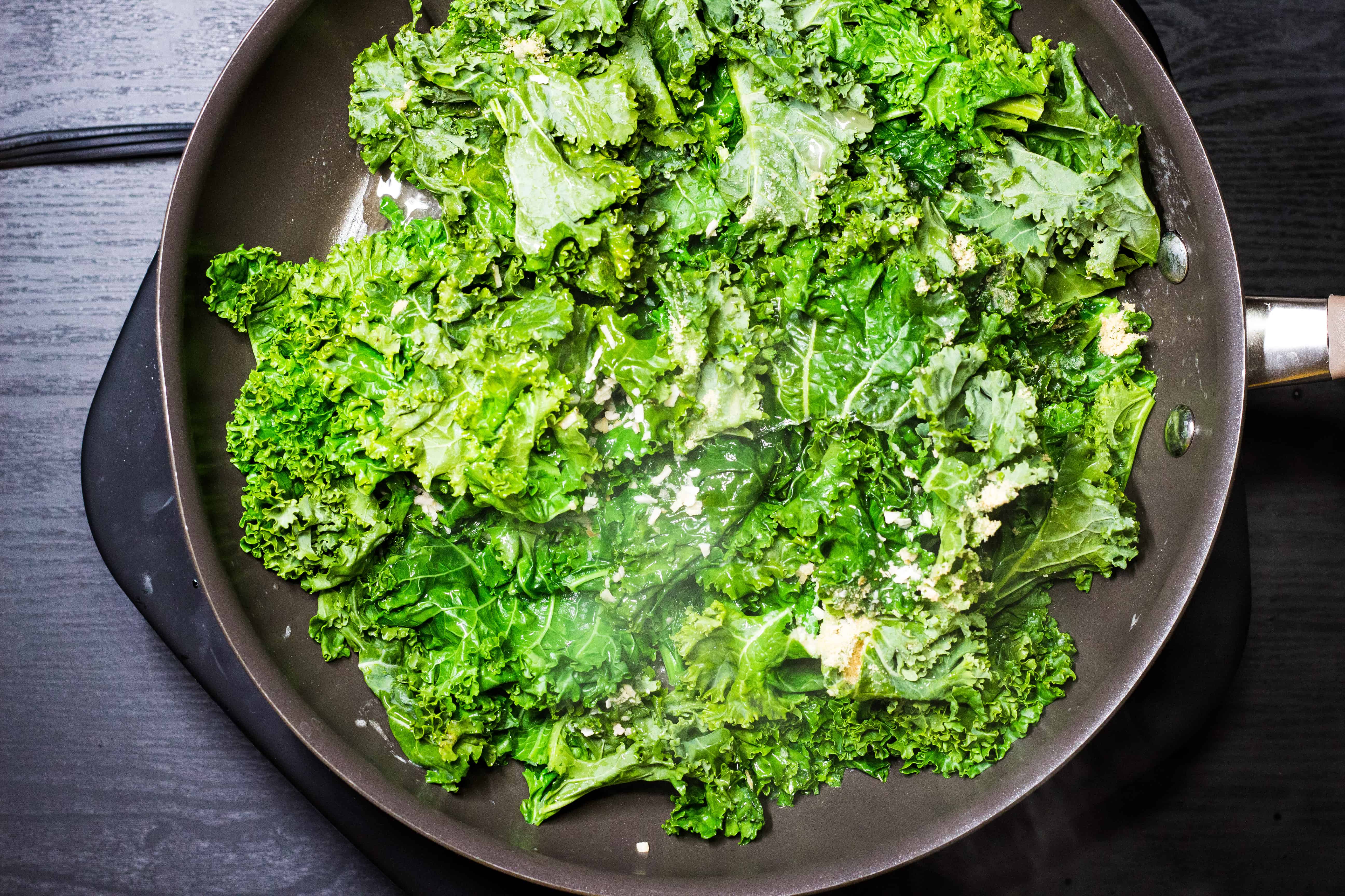 Skillet Braised Kale with Garlic Recipe Keto Cooking Wins Side Dish