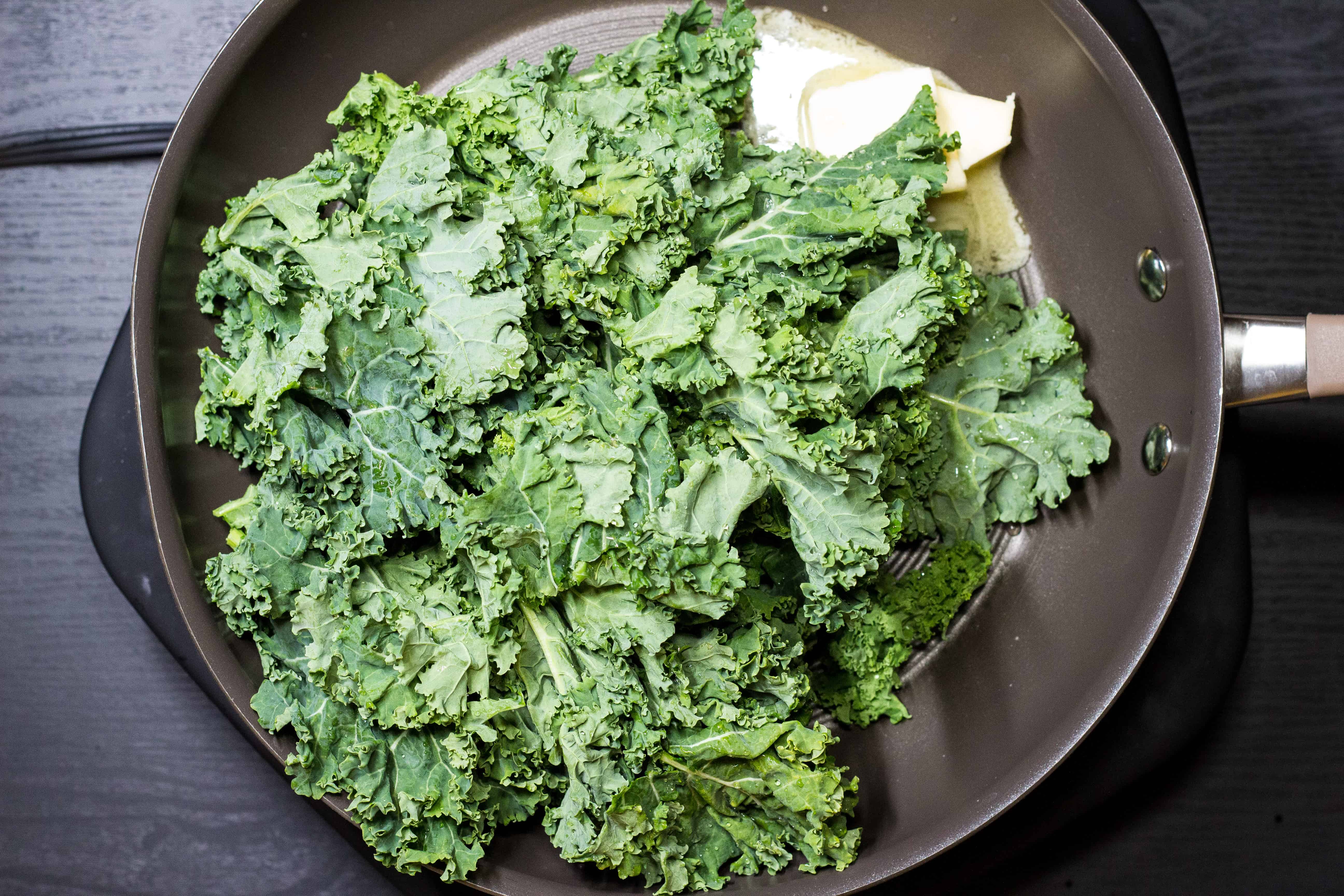 Skillet Braised Kale with Garlic Recipe Keto Cooking Wins Side Dish