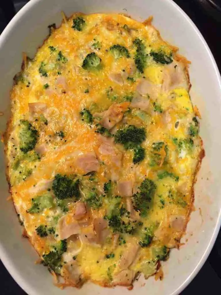 cheesy turkey and broccoli bake