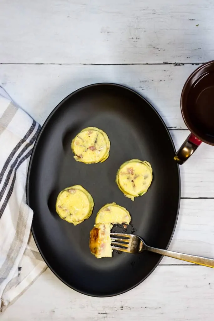 4 Egg bites on a plate