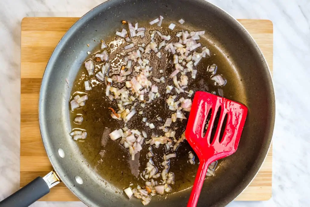 sautee the shallots in some butter