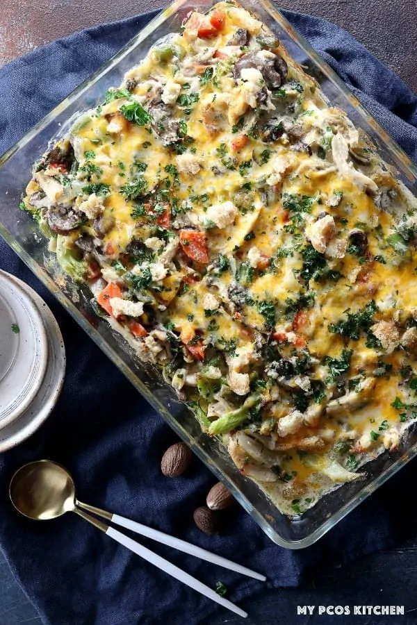 leftover turkey keto casserole