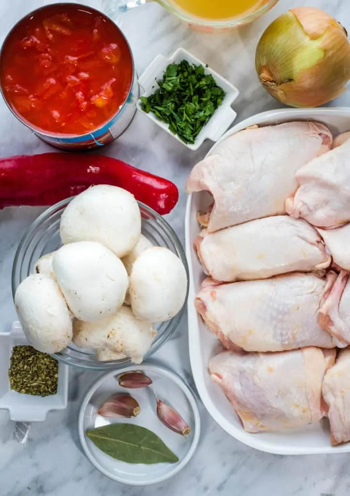 ingredients in keto chicken cacciatore