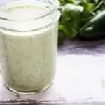 creamy jalapeno dip in a jar