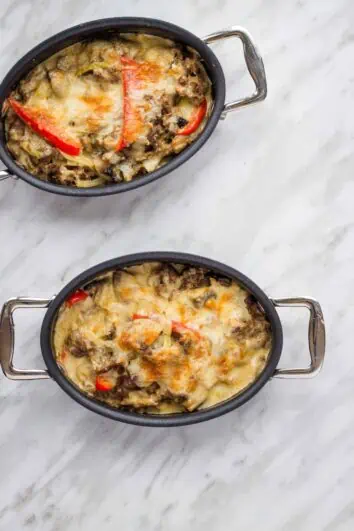 philly cheesesteak casserole