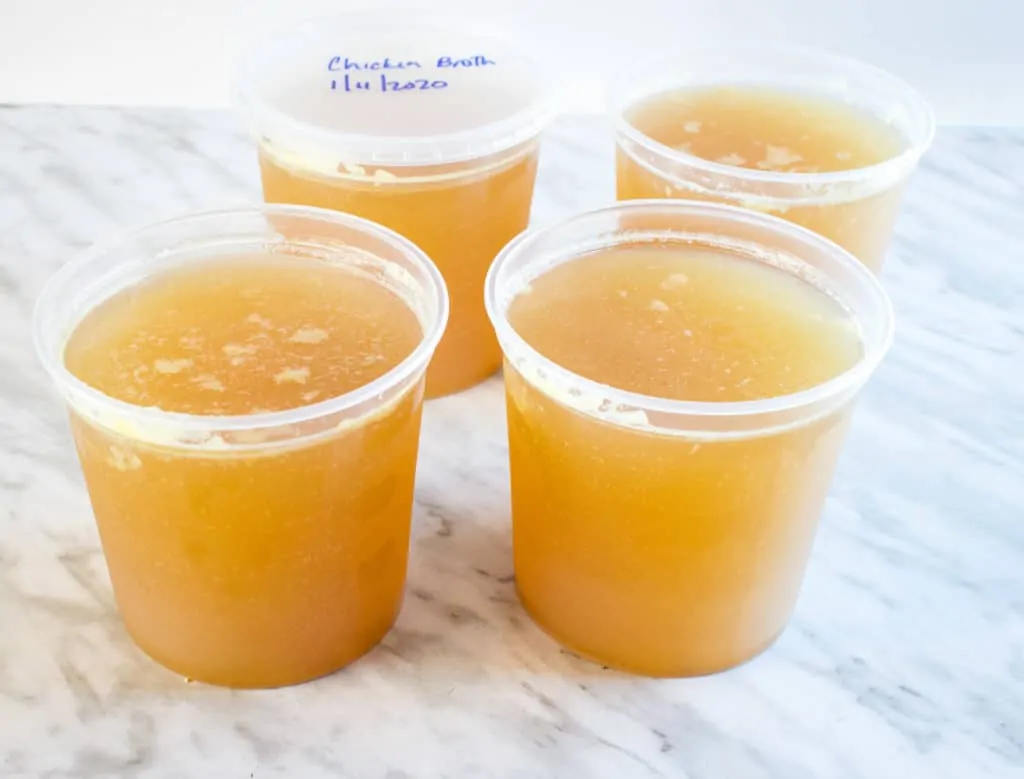 Freeze the finished bone broth and use in recipes