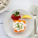 southern chicken salad served in a bell pepper