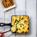 serving keto crab rangoon dip