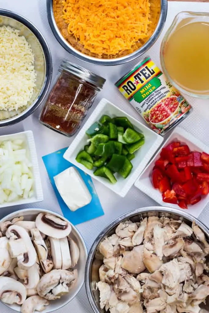 ingredients to make Keto King Ranch Chicken Casserole