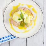 keto eggs benedict chaffle