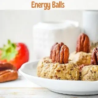 keto energy balls on a plate