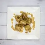 keto swedish meatballs on a plate