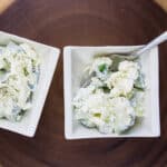 cucumber & feta salad finished