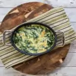 steakhouse creamed spinach in a single serving dish