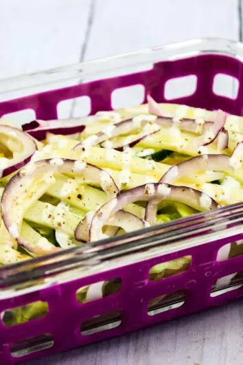 sub in a tub in a meal prep container