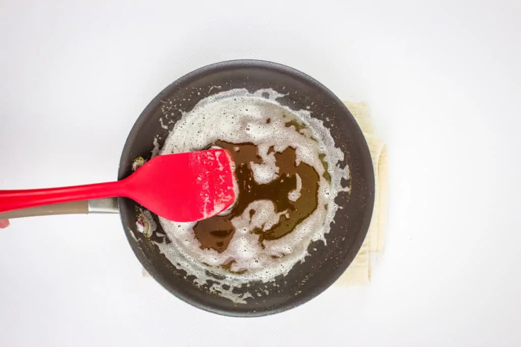 brown the butter in a skillet