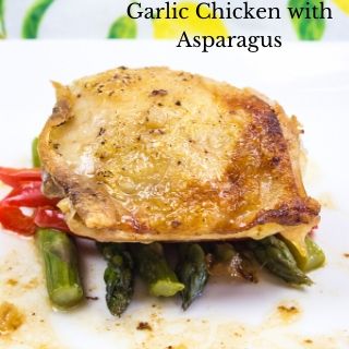 keto garlic chicken with asparagus recipe