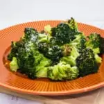 keto broccoli with garlic and parmesan