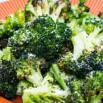 keto broccoli with garlic and parmesan