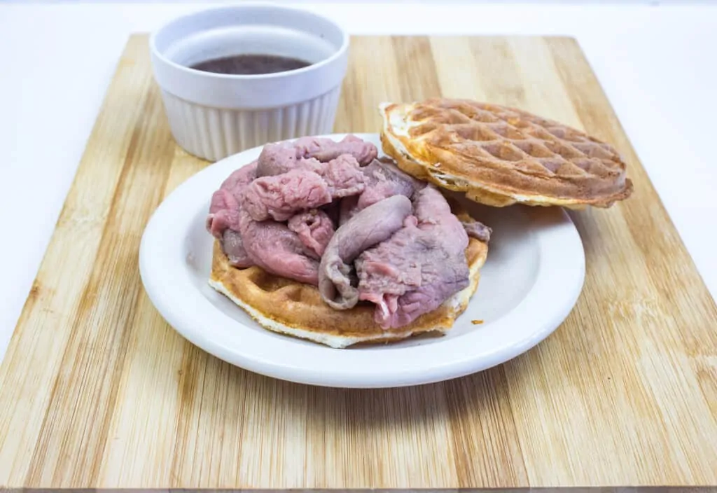 keto french dip chaffle sandwich