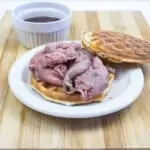 keto french dip chaffle sandwich