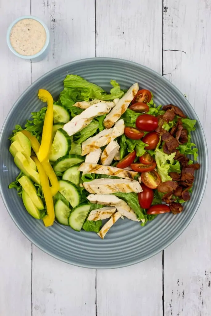 Easy Keto Cobb Salad - Keto Cooking Wins