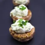 green goddess stuffed mushrooms