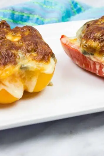 keto philly cheesesteak stuffed peppers