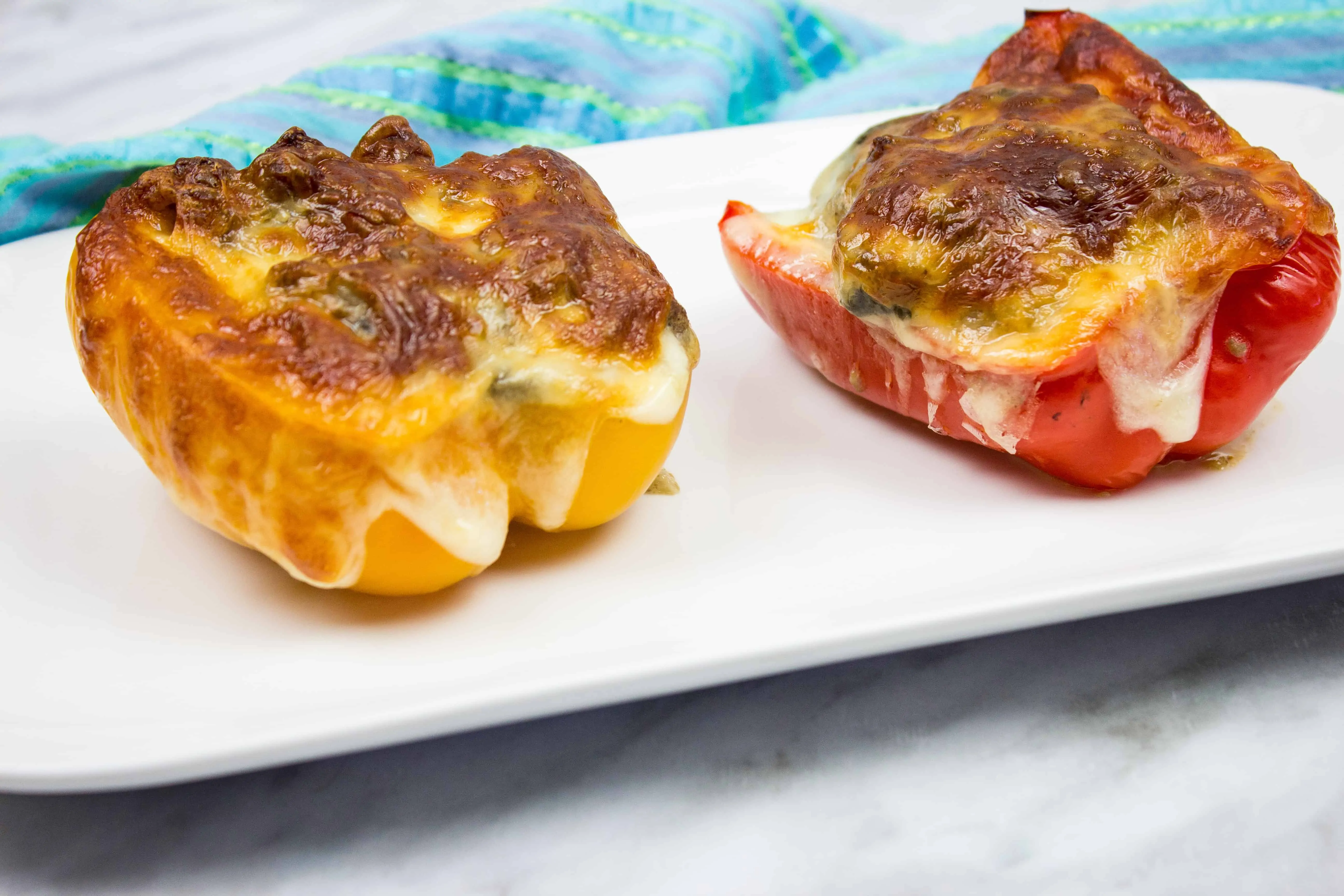 keto philly cheesesteak stuffed peppers
