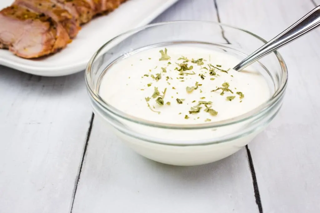 keto horsey sauce in a bowl