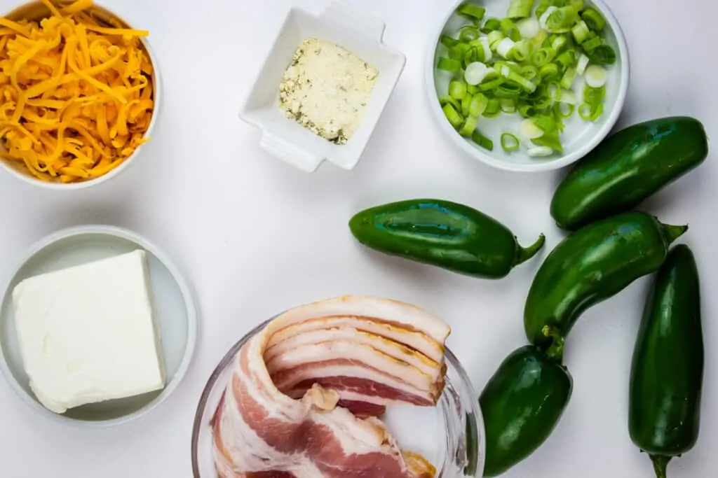 ingredients to make keto jalapeno poppers