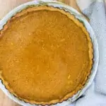 pumpkin pie with keto pie crust