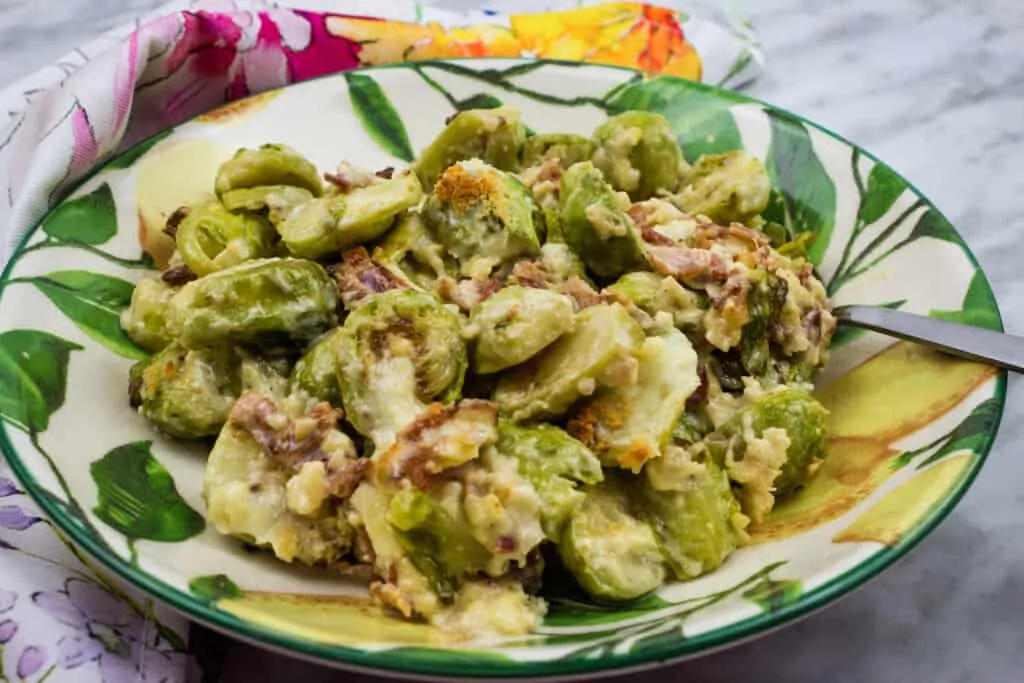 keto parmesan brussels sprouts