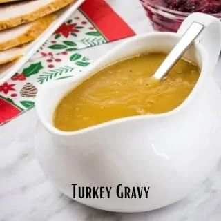 keto turkey gravy in a gravy boat