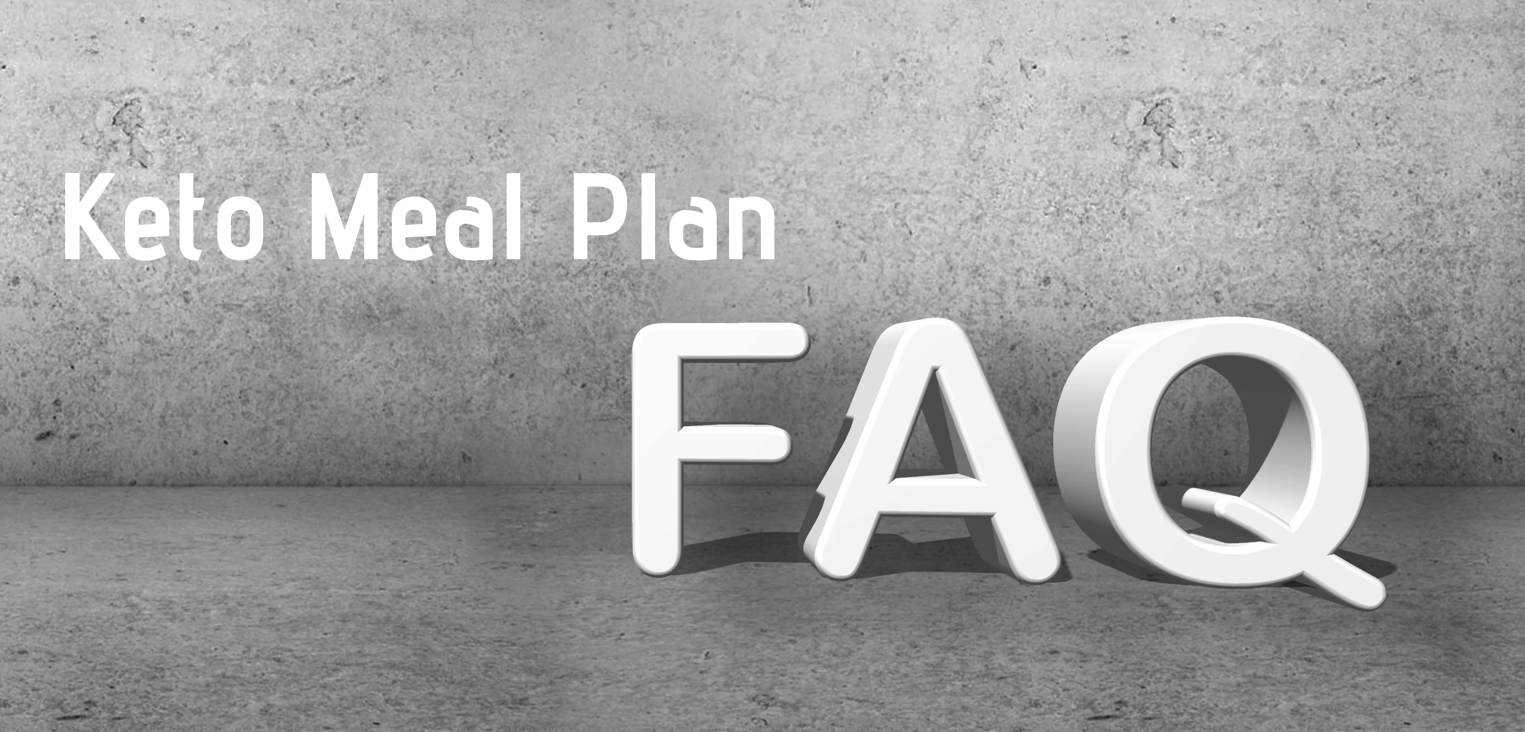 keto meal plan faq banner