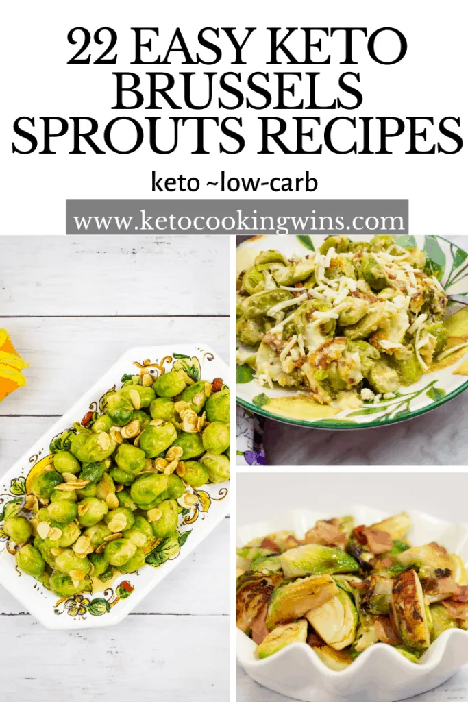 22 easy keto brussels sprouts recipes banner 