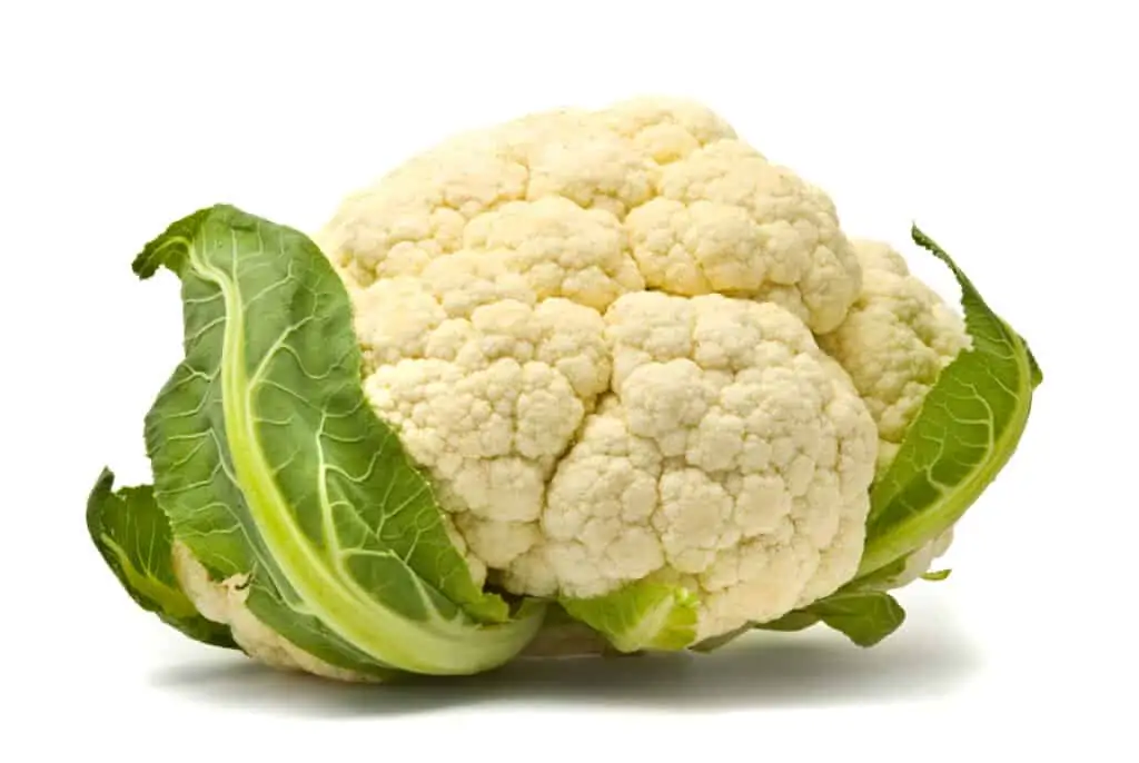 a fresh head of cauliflower