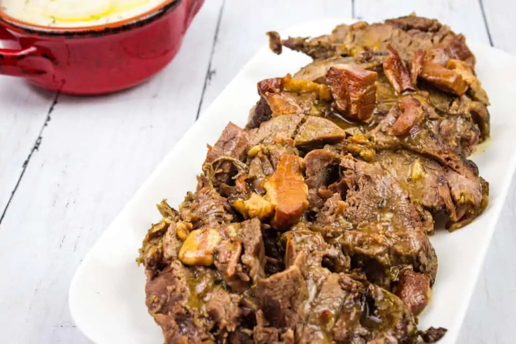 keto pot roast on a plate 