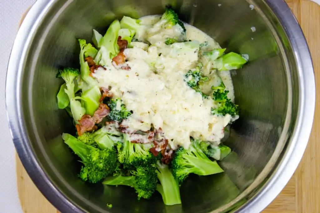 all ingredients in a bowl to be mixed